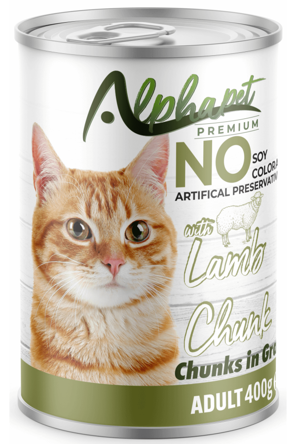 Alpha Kuzu Parça Etli Soslu Yetişkin Kedi Konserve 400GR 24'LÜ Alpha Kuzu Parça Etli Soslu Yetişkin Kedi Konserve 400GR 24'LÜ
