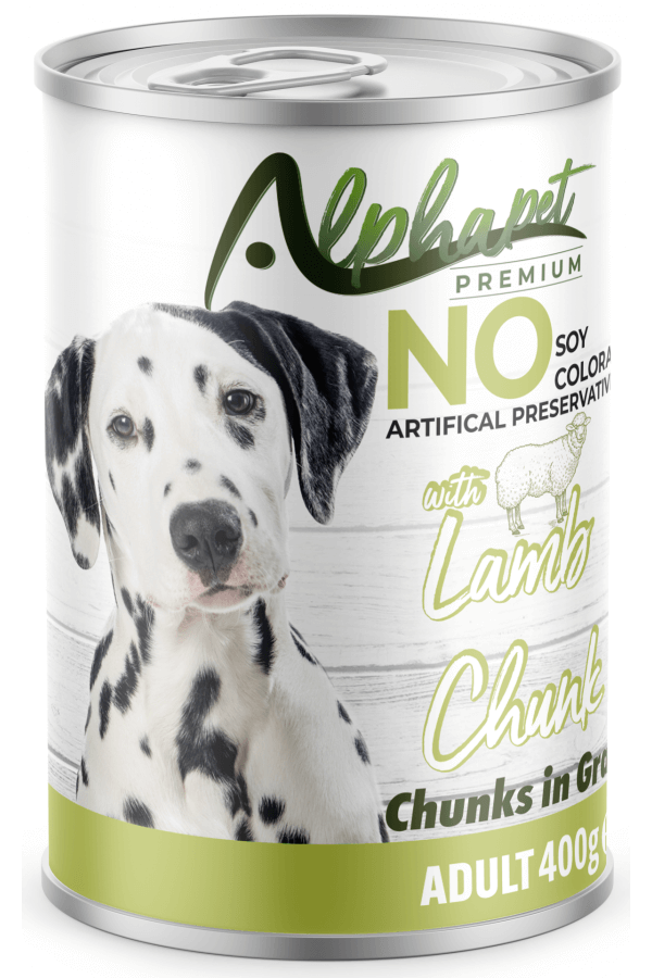 Alpha Kuzu Parça Etli Soslu Yetişkin Köpek Konserve 400GR 24'LÜ Alpha Kuzu Parça Etli Soslu Yetişkin Köpek Konserve 400GR 24'LÜ