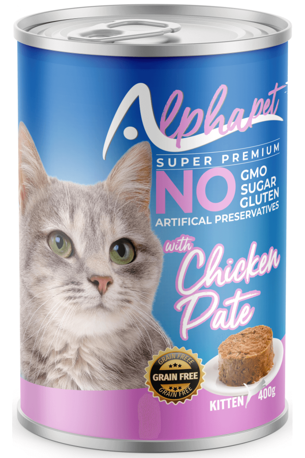 Alpha Tavuk Etli Pate Yavru Kedi Konserve 400GR 24'LÜ