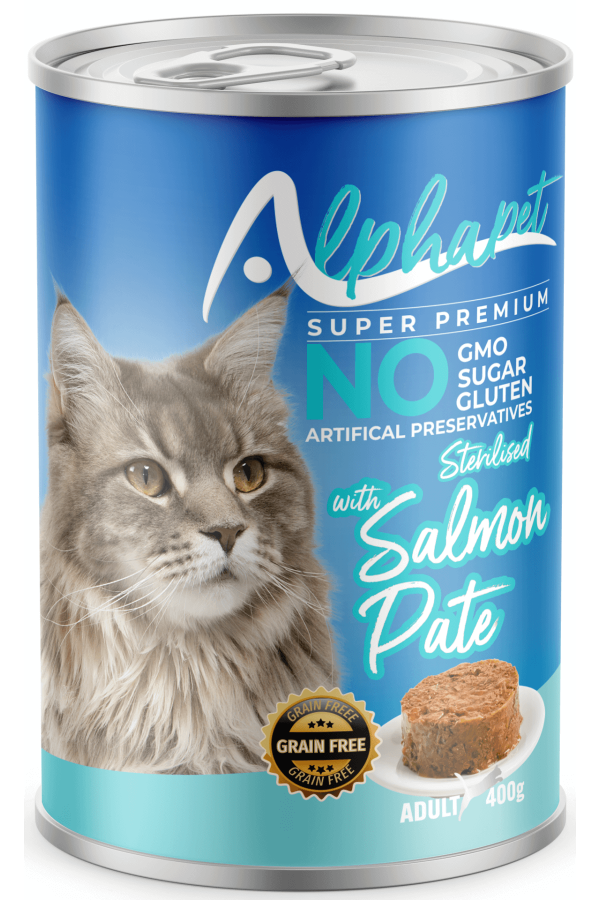 Alpha Somon Etli Pate Steril Kedi Konserve 400GR 24'LÜ