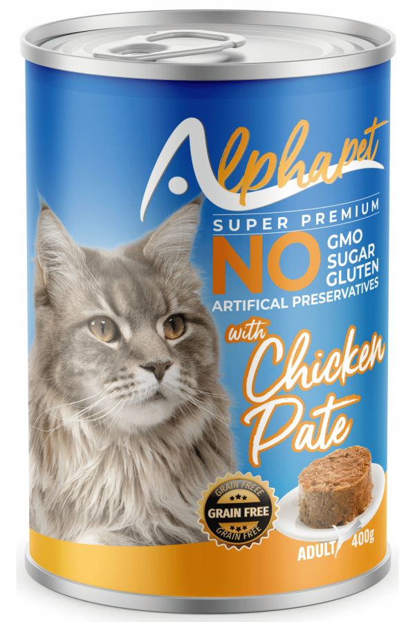Alpha Tavuk Etli Pate Yetişkin Kedi Konserve 400GR 24'LÜ Alpha Tavuk Etli Pate Yetişkin Kedi Konserve 400GR 24'LÜ