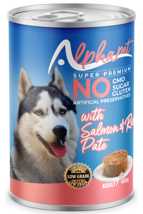 Alpha Somon Etli Pate Yetişkin Köpek Konserve 400GR 24'LÜ Alpha Somon Etli Pate Yetişkin Köpek Konserve 400GR 24'LÜ