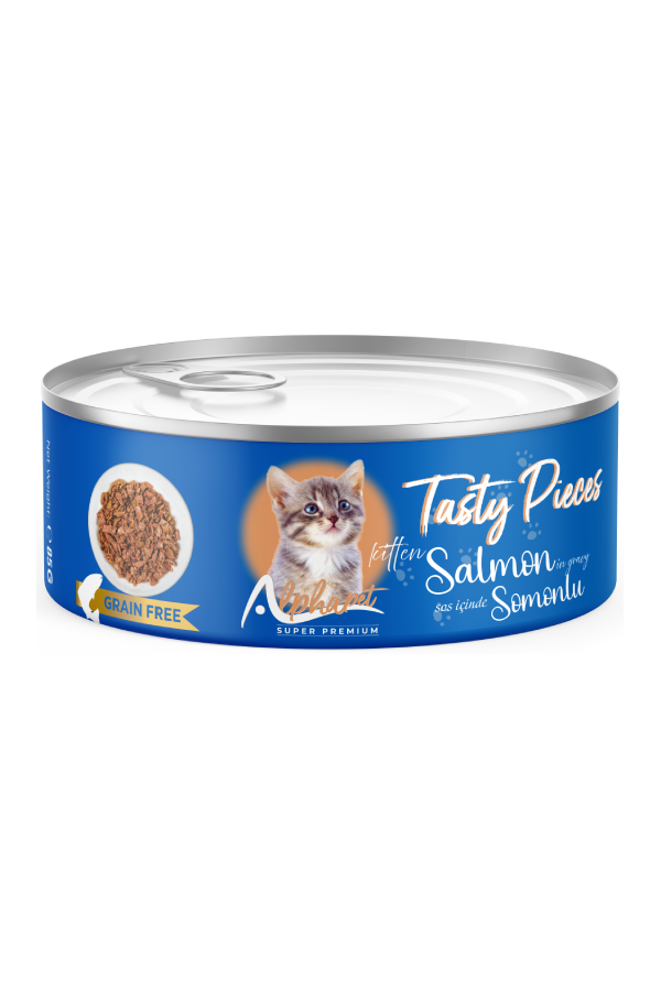 ALPHA PET YAVRU KEDİ SOSLU GOURMET SOMONLU 100 GR. 24'LÜ ALPHA PET YAVRU KEDİ SOSLU GOURMET SOMONLU 100 GR. 24'LÜ