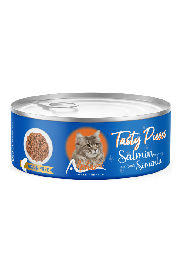 ALPHA PET YETİŞKİN KEDİ SOSLU GOURMET SOMONLU 100 GR. 24'LÜ ALPHA PET YETİŞKİN KEDİ SOSLU GOURMET SOMONLU 100 GR. 24'LÜ