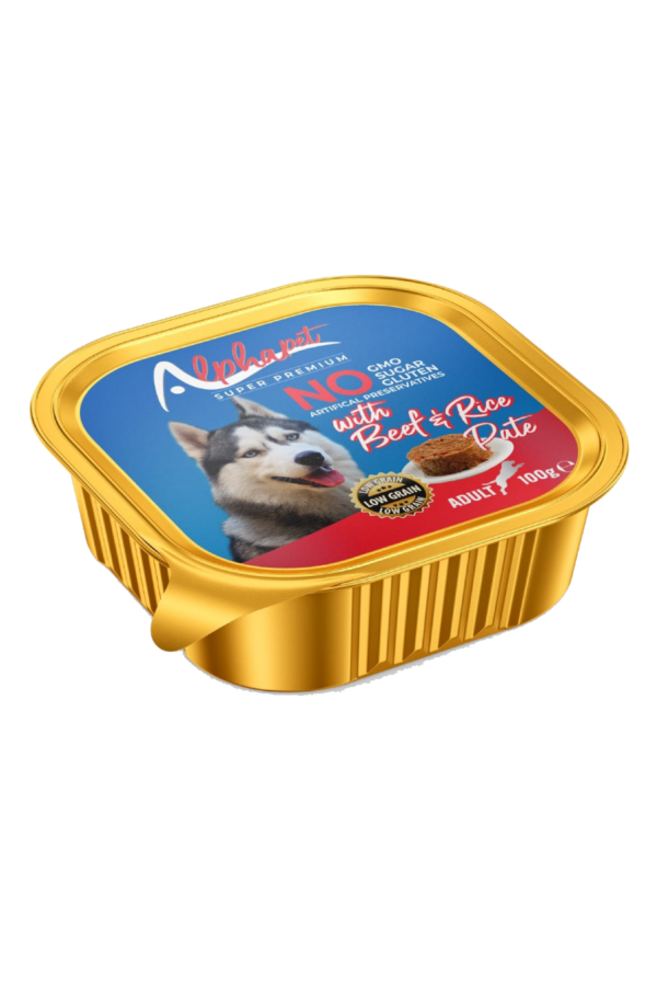 ALPHA ALU CUP YETİŞKİN KÖPEK EZME BİFTEKLİ 16'LI