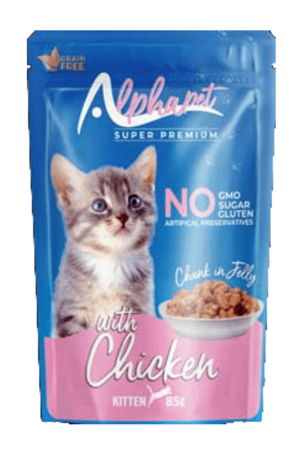 Alpha Pet Tavuk Etli Jöleli Yavru Kedi Pouch 85Gr. 24'Lü Alpha Pet Tavuk Etli Jöleli Yavru Kedi Pouch 85Gr. 24'Lü