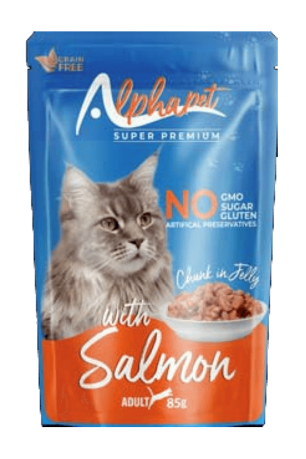 Alpha Pet Somonlu Jöleli Yetişkin Kedi Pouch 85Gr. 24'Lü