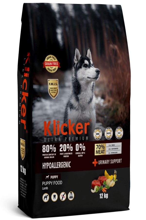 KLİCKER YAVRU KÖPEK MAMASI KUZULU 12 KG