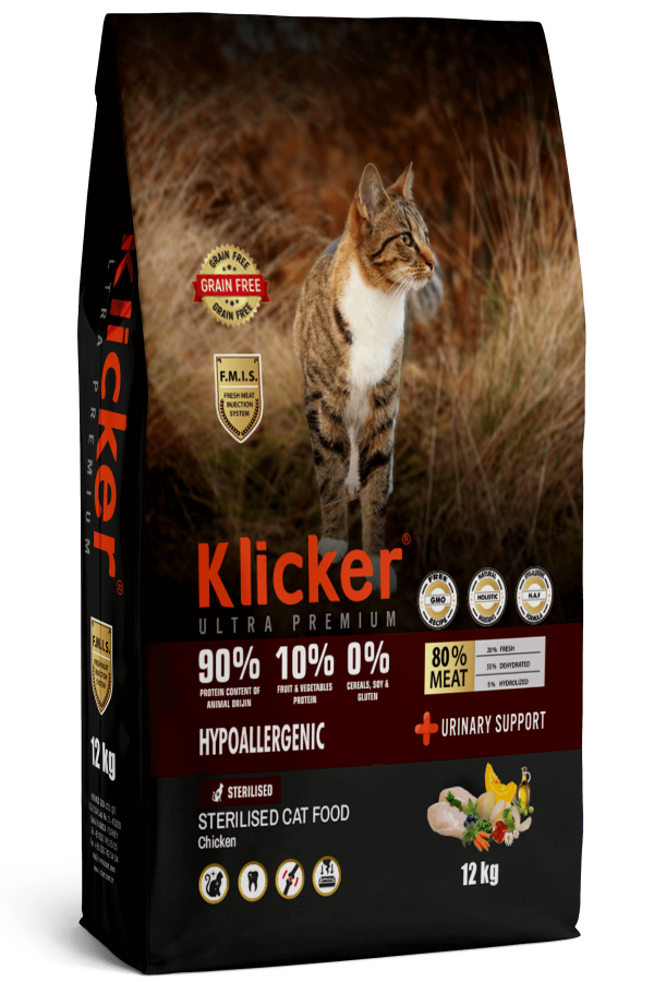 KLİCKER YETİŞKİN KEDİ MAMASI STERİL TAVUKLU 1 KG
