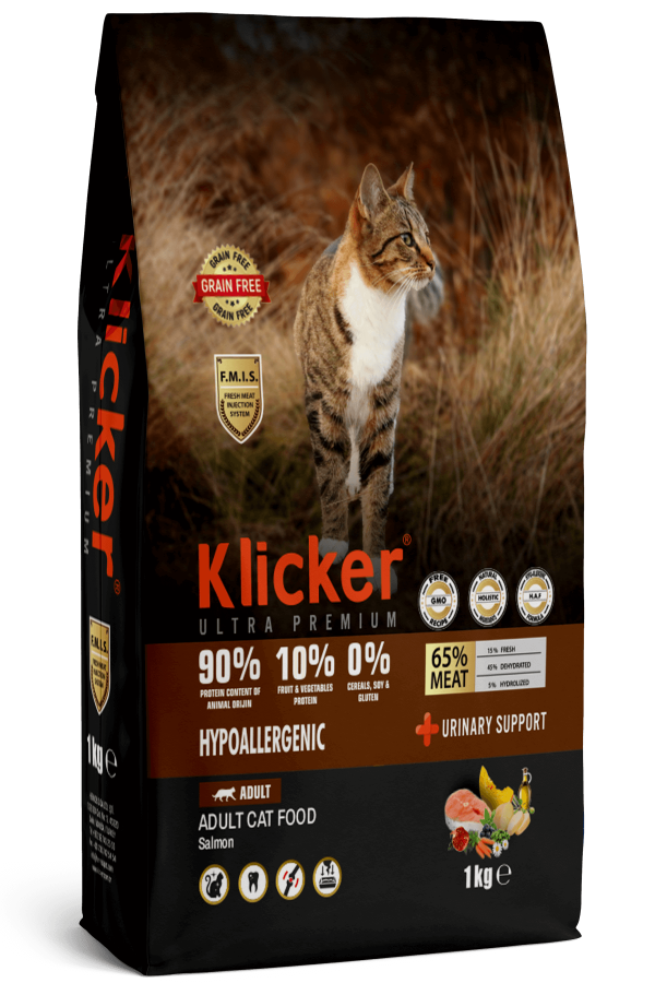KLİCKER YETİŞKİN KEDİ MAMASI SOMONLU 1 KG KLİCKER YETİŞKİN KEDİ MAMASI SOMONLU 1 KG