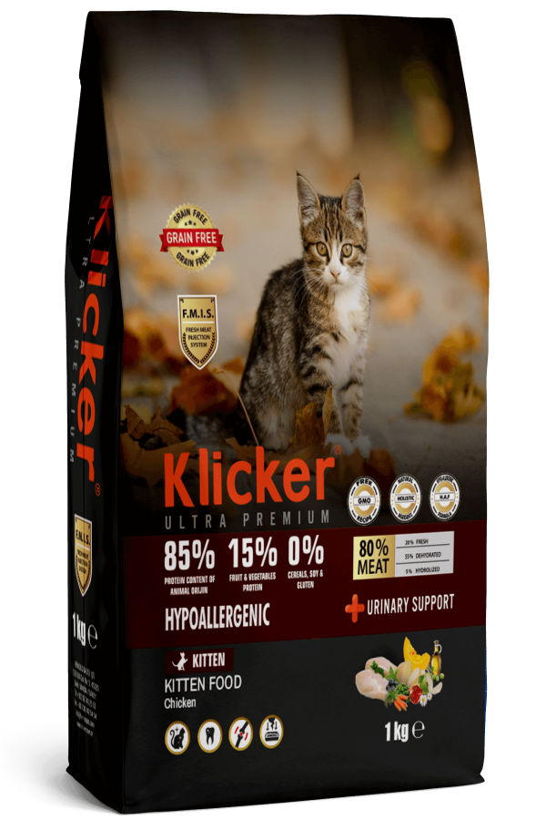 Klicker Yavru Kedi Maması Tavuklu 1 KG