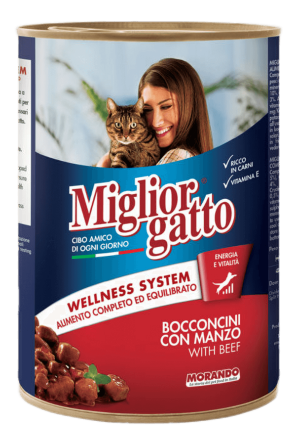 Miglior Gatto Biftekli Chunks Kedi Konserve 405gr 24'lü