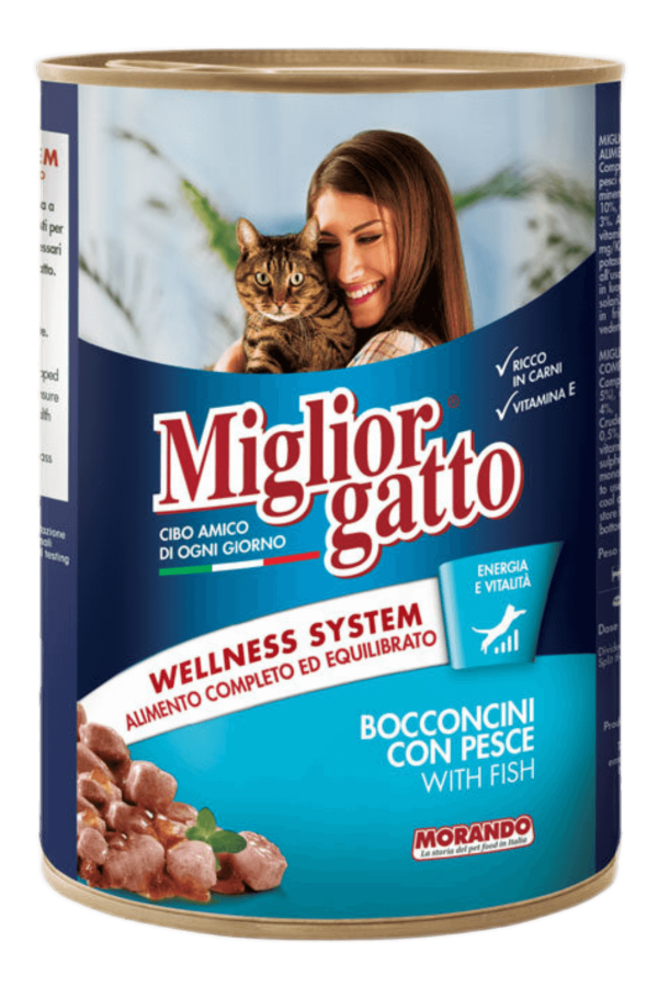 Miglior Gatto Balıklı Chunks Kedi Konserve 405gr 24'lü Miglior Gatto Balıklı Chunks Kedi Konserve 405gr 24'lü