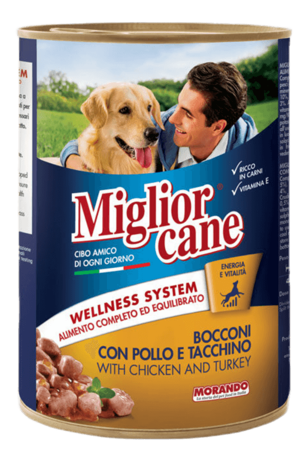 Miglior Cane Tavuk Hindi Chunks Köpek Konserve 405gr 24'lü Miglior Cane Tavuk Hindi Chunks Köpek Konserve 405gr 24'lü