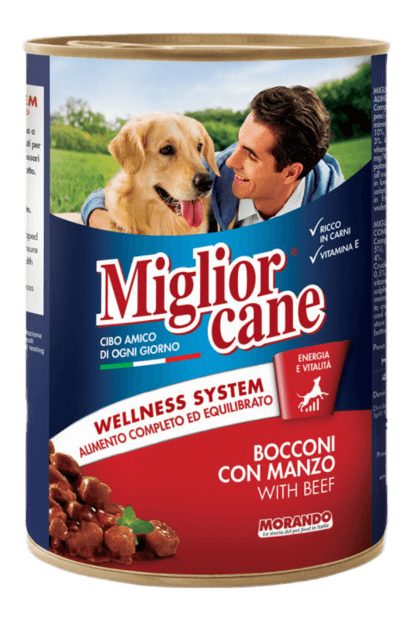 Miglior Cane Biftekli Chunks Köpek Konserve 405gr 24'lü Miglior Cane Biftekli Chunks Köpek Konserve 405gr 24'lü