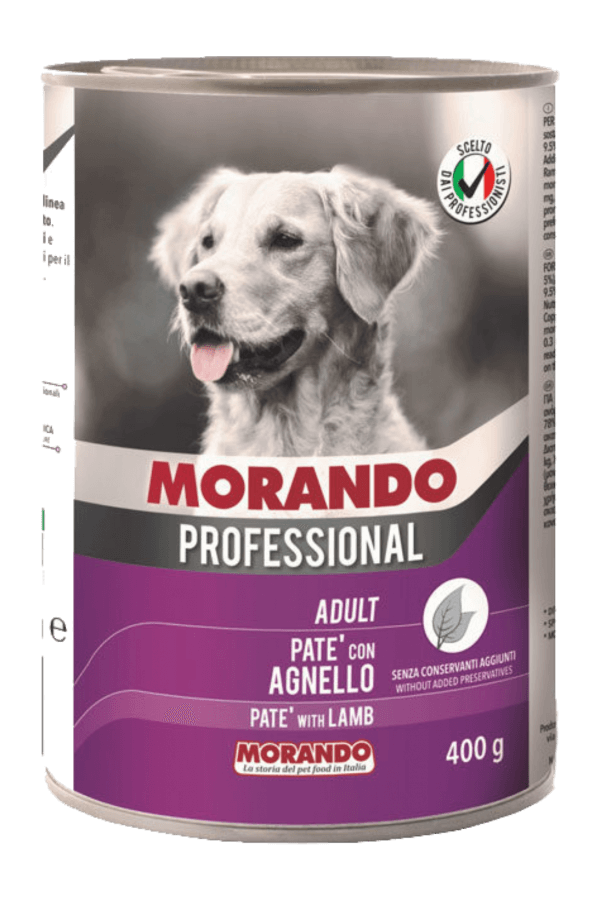Morando Kuzulu Pate Köpek Konserve 400gr 24'lü Morando Kuzulu Pate Köpek Konserve 400gr 24'lü