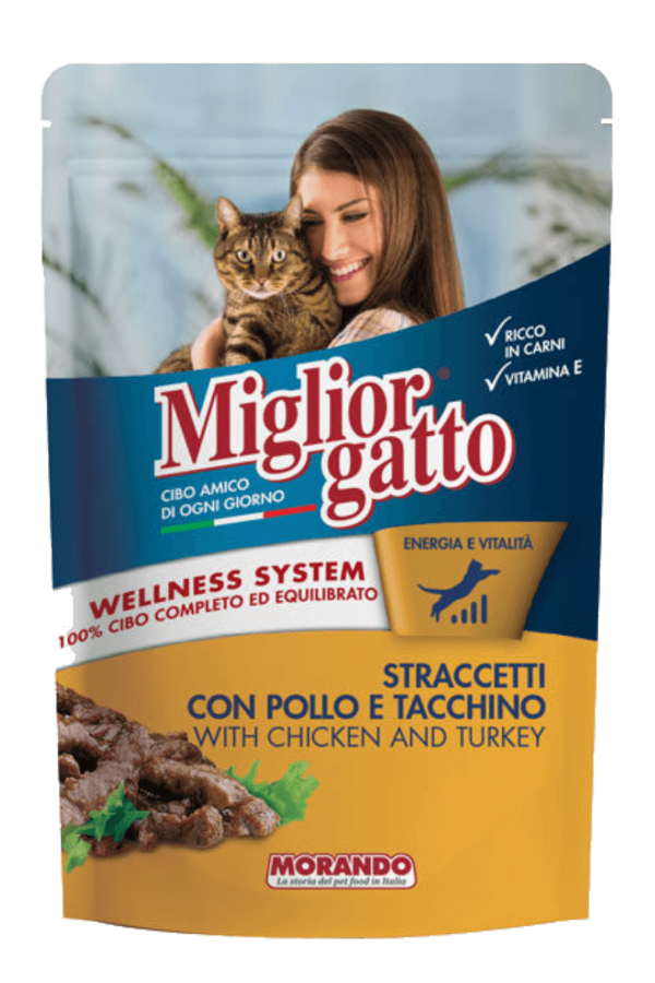 Miglior Gatto Tavuk & Hindi Parçalı Pouch 100Gr. 24'Lü