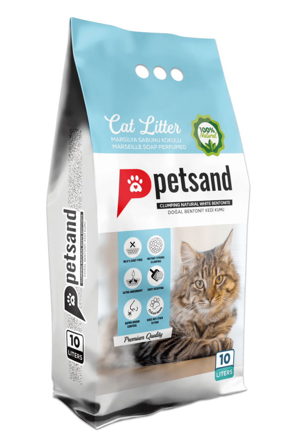 PetSand Marsilya Sabunu Kokulu Kedi Kumu 10 LT PetSand Marsilya Sabunu Kokulu Kedi Kumu 10 LT
