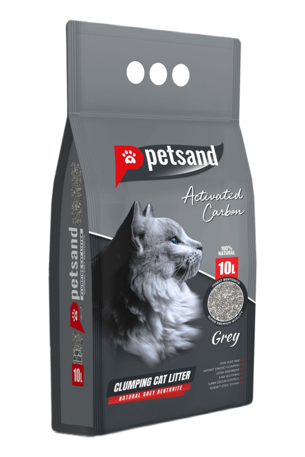 PetSand Aktif Karbonlu Grey Kedi Kumu 10 LT PetSand Aktif Karbonlu Grey Kedi Kumu 10 LT