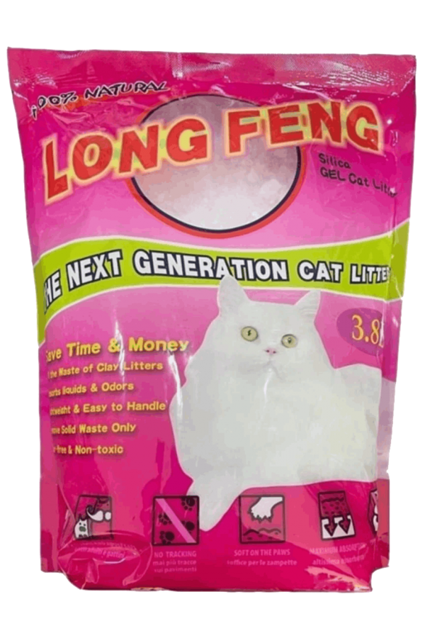 Long Feng Extra Kristal Silica Kedi Kumu 3.8 Lt 9'lu