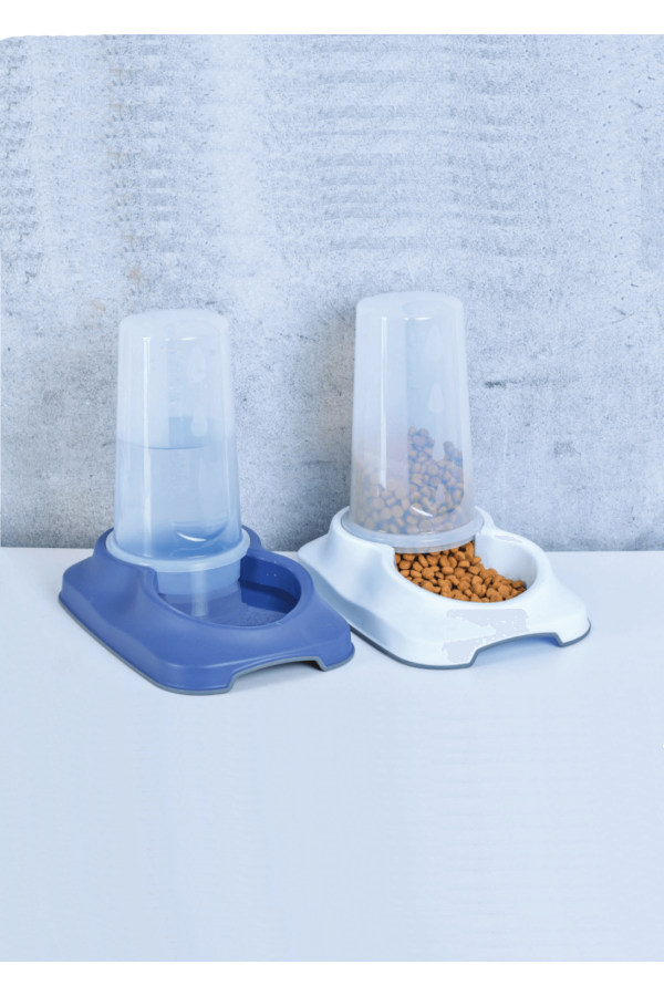 Hazneli Mama & Su Kabı 3,5LT 10'lu Hazneli Mama & Su Kabı 3,5LT 10'lu
