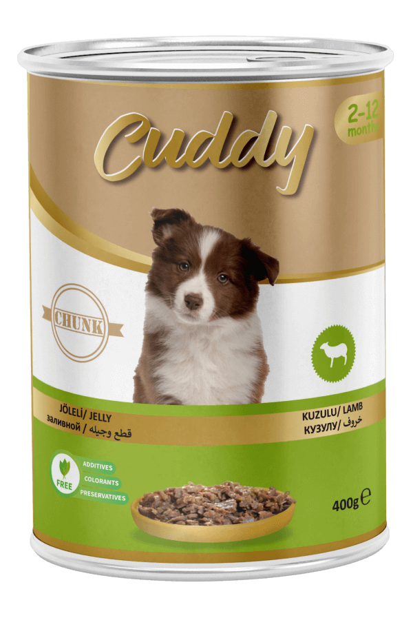 Cuddy Kuzulu Chunk Yavru Köpek Konserve 400 G 24'lü