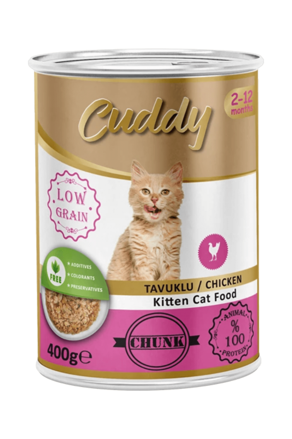 Cuddy Somon Etli Chunk Yavru Kedi Konserve 400 G 24lü Cuddy Somon Etli Chunk Yavru Kedi Konserve 400 G 24lü