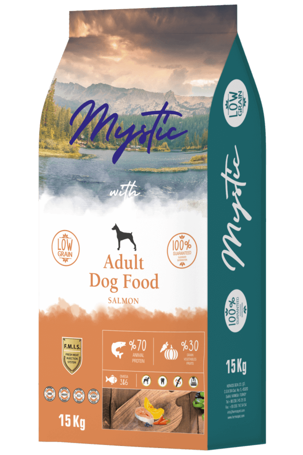 Mystic Az Tahıllı Yetişkin Köpek Maması Somonlu 15 KG
