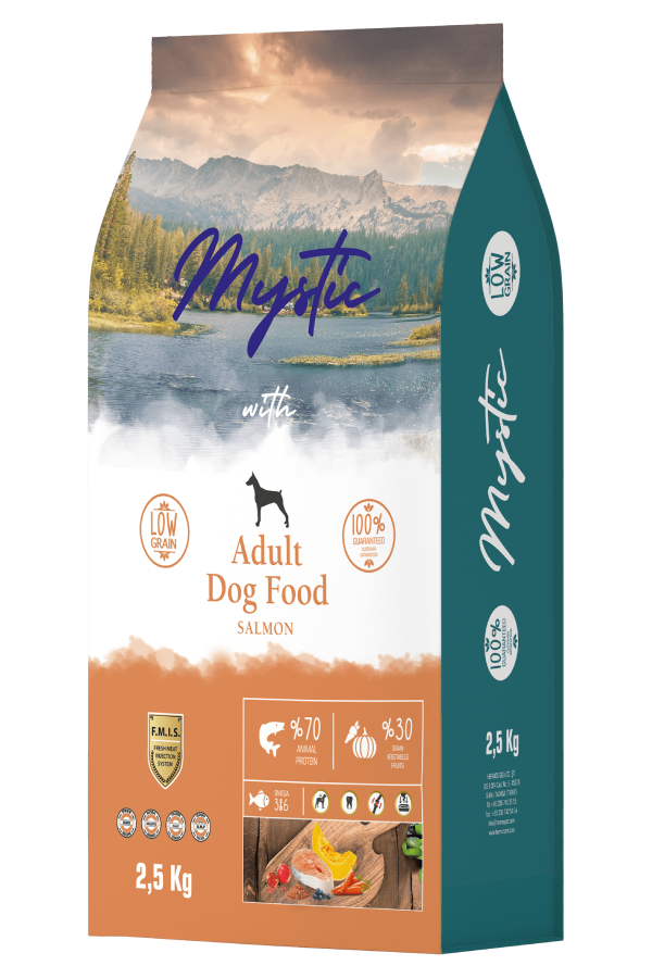 Mystic Az Tahıllı Yetişkin Köpek Maması Somonlu 2,5 KG Mystic Az Tahıllı Yetişkin Köpek Maması Somonlu 2,5 KG