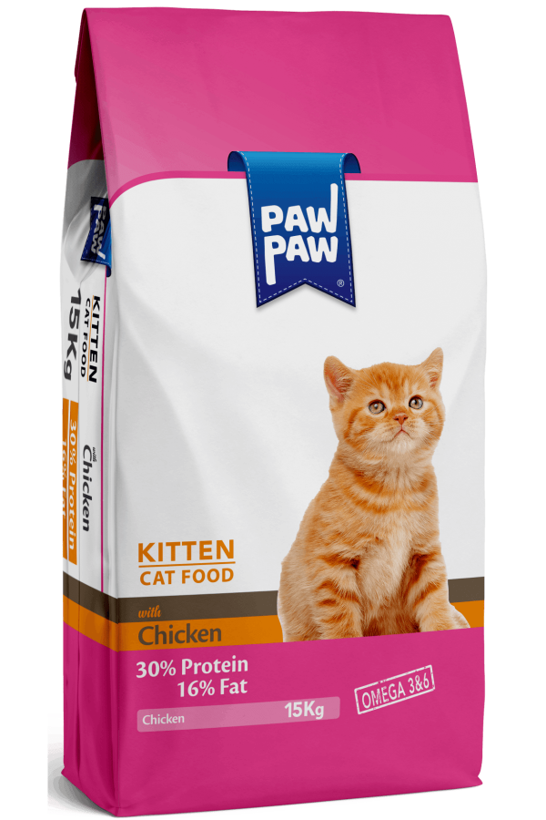 Paw Paw Yavru Kedi Maması Tavuklu 15 KG