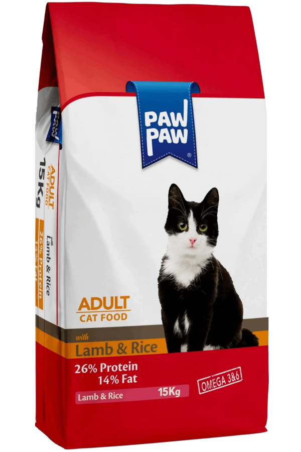 Paw Paw Yetişkin Kedi Maması Kuzulu & Pirinçli 15 KG Paw Paw Yetişkin Kedi Maması Kuzulu & Pirinçli 15 KG