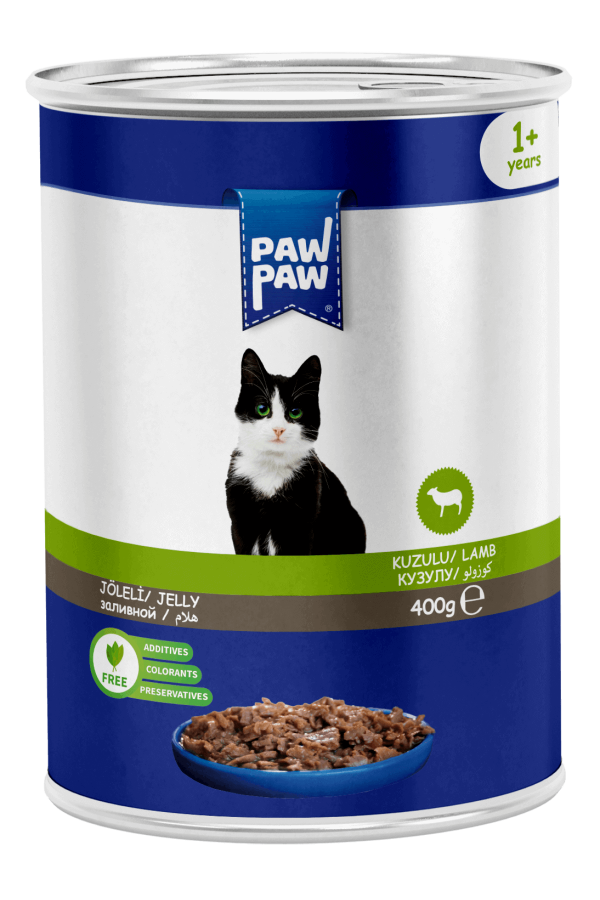 PawPaw Kuzu Etli Pate Kedi Konserve 400 G 24'lü PawPaw Kuzu Etli Pate Kedi Konserve 400 G 24'lü