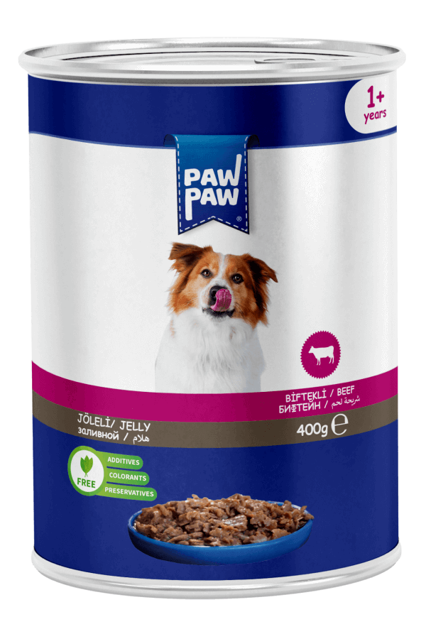 PawPaw Sığır Etli Chunk Köpek Konserve 400 G 24'lü PawPaw Sığır Etli Chunk Köpek Konserve 400 G 24'lü