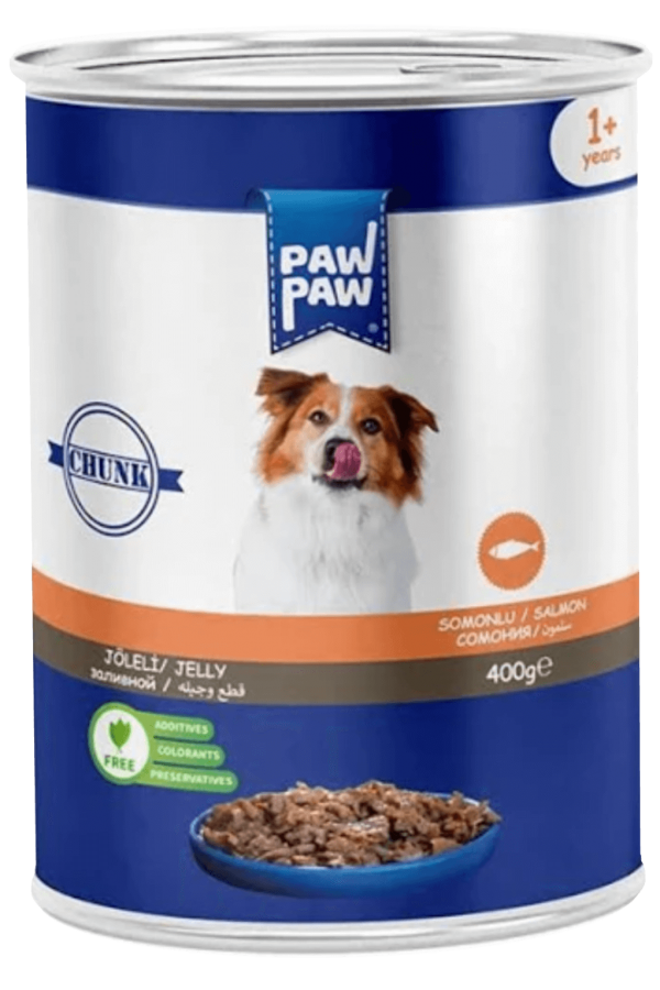 PawPaw Somon Balıklı Chunk Köpek Konserve 400 G 24'lü