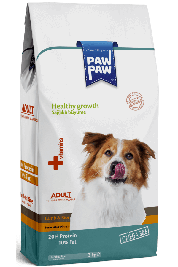 Paw Paw Yetişkin Köpek Maması Kuzulu 3 KG Paw Paw Yetişkin Köpek Maması Kuzulu 3 KG