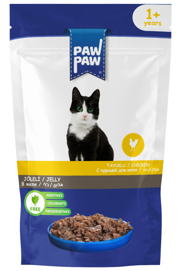 PawPaw Tavuklu Kedi Pouch 85 Gr